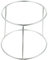SHERCHPRY Vassoio per pizza in metallo con alzatina per pizza, piatto da portata e vassoio per frutti di mare da tavolo, supporto per alzate per feste in casa, argento 16-18 cm