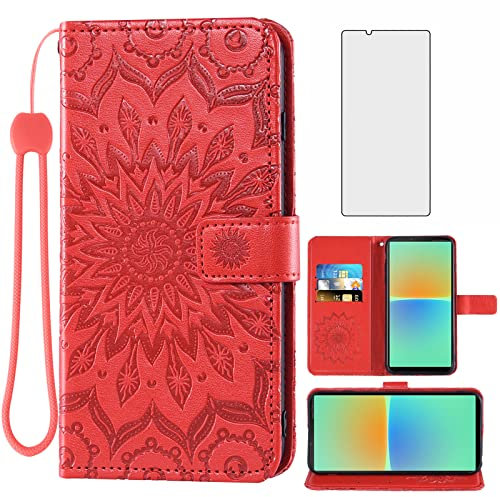 Asuwish Coque de Protection Smartphone Sony Xperia 10 IV TYHQB UK1 Rouge