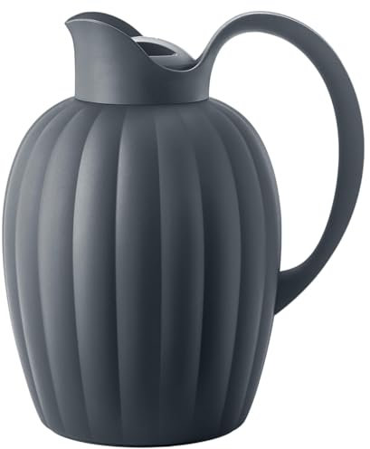 GEORG JENSEN Bernadotte Isolierkanne aus Edelstahl, 1 Liter, Grau