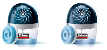 Rubson AERO 360º Deshumidificador recargable (1 dispositivo y 1 tableta de 450 g), absorbe humedad, previene la condensación y los malos olores, antihumedad absorbente (Paquete de 2)