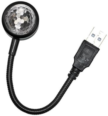 GARVALON Usb Car Roof Lights Star Projector Led Night Light Sound Control Rgb Atmosphere Lamp for Vehicle Interior Decorative Ceiling Lighting