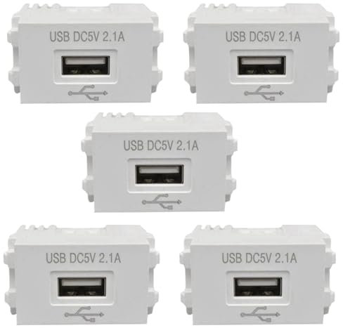 Remingtape 5X Panneau de Chargement pour TéLéPhone Portable Module d'alimentation USB Prise 220 V Transformateur 5 V 2,1 Une Adaptateur de Commutation de Prise de Courant de Charge USB