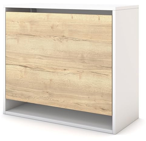 ASSMANN Wandsekretär Cubas Premium 74x80cm Weiß, TÜV-Zertifiziert, fertig montiert für Homeoffice