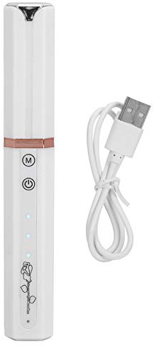 Heated Eyelash Curler, USB Charging Electric Eye Lash Curler 3 Temperature Modes Eyelash Tools Long Lasting for Women Girls (White)