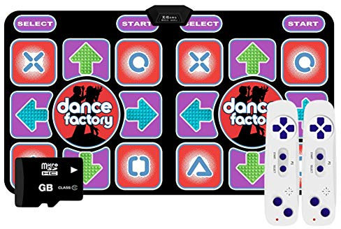 Yjtwt Kinder Tanzmatten/Musikmatte,Kabelloses Faltbares Dance Mat Fitness Motion Dance HD TV Computer Dual-Use-Tanzspielmatte, Rutschfest/Massage