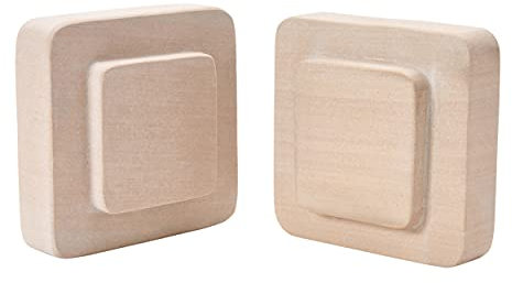 Main + Mesa Fermalibri quadrati in arenaria, colore rosa cipria