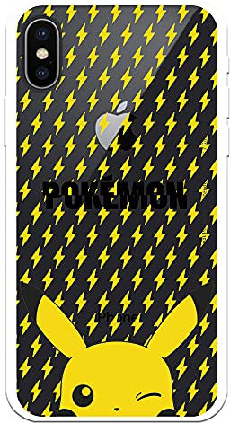 Schutzhülle für iPhone X, XS, offizielles Pokémon-Pikachu-Hintergrund. Wählen Sie das Design, das Ihnen gefällt, für Ihr iPhone X - XS