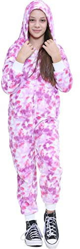 A2Z 4 Kids Animal Onesie for Kids Girls Boys Super Soft Costume Onesie - E.S 956 Tie Dye Lilac 13