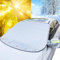 KEELYY Frontscheibenabdeckung Winter Autoscheibe Frostabdeckung mit 5 Magnete Sonnenschutz Auto Autoscheibenabdeckung Scheibenabdeckung Winschutzscheiben Abdeckung Groß, 145 * 115cm
