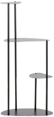 MICA Decorations Fonda Pflanzentisch – L 47,5 x B 27 x H 100 cm – Metall – Schwarz