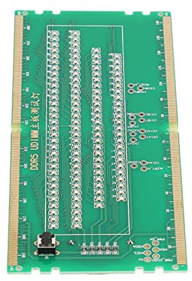 TOPINCN Ram Memory Slot Tester for Test Card Tester Card Motherboard Mainboard Memory Slot Tester Card Ddr5 Component Testers (Green)