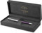 Parker Sonnet Violet mit sandgestrahltem Chrom-Kugelschreiber, mittlere schwarze Tinte