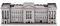 Metal Zone Buckingham Palace 3D-Puzzle aus Metall, Buckingham Palace, Architektur, 3D-Metallpuzzle für Erwachsene, 9,8 x 3,5 x 3,8 cm
