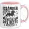 Isländer Pferde Tasse Geschenk Isländische Reiterin Geschenkidee Pferde-Liebhaber Geburtstag Kaffee-Becher (Rosa)