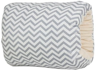 LUXBUT Cozy Cradle Arm Pillow Baby Nursing Pillow Soft and Comfortable Nursing Arm Pillow Cotton Cozy Cradle Pillow Head Support Feeding Pillows Breastfeeding Pillows for Baby (White Stars)