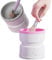 DOOCECIY Makeup Brush Cleaner Machine, Electric Make Up Brushes Cleaner Pink for Woman