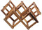 Gatuida 2Pcs Fashionable Wine Racks Stylish Wine Holder for Bar Modular Wine Display Shelf for Indoor Outdoor Use Convenient Storage for Bottles Strong Smooth