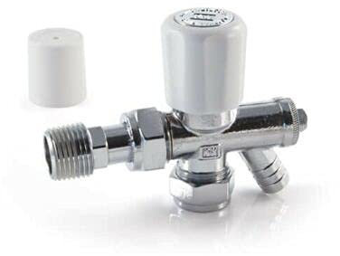 SWEET HOUSE 15mm ANGLED LOCKSHIELD RADIATOR VALVE 15mm ANGLED LOCKSHIELD DRAIN OFF VALVE