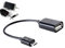 Cavo OTG 1PC On The Go adattatore Micro USB maschio a femmina USB per SmartPhone Tablets Computer (Nero)