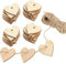 NewZC 100 Stück Holzherzen Scheiben Deko mit Löchern 50mm Holzanhänger Herz mit 10m Juteschnur Naturholzscheiben Streu Herzen Holz Hochzeit Holzherzen für Tischdeko DIY Handwerk Verzierungen