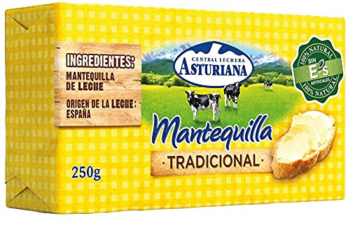 Central Lechera Asturiana Mantequilla Tradicional, Pastilla 250g