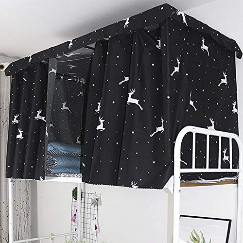 BAO CORE Bettvorhang Hochbett Etagenbett Schlafsaal Mid-Sleeper Bett Zelt Vorhang Tuch Baldachin Verbreitung Blackout Vorhänge Staubdicht Moskito Schutz Bildschirm Net Studentenwohnmein Moskitonetz