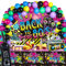 Irenare 80s 90s Party Decorations 80's 90's Party Bundle Includes Inflatable Radio Boombox and Mobile Phone, Back to 80s or 90s Backdrop, Tablecloth, 95 Pieces Balloons for Hip Hop Party (80s Style)