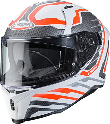 Caberg Avalon Forge Helm (White/Orange,XXL (63/64))