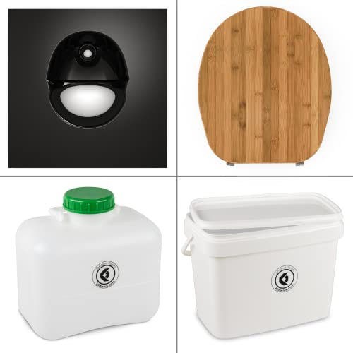 Kildwick FreeLoo Bambus L - Komposttoilette Bausatz - Klassik XL schwarz
