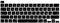 MiNGFi Silikon Deutsche QWERTZ Tastaturschutz für MacBook Pro 13 M1/M2 A2338 (2020–2023), A2289 (2020), A2251 (2020–2021), Pro 16 A2141 (2019–2021) US/ANSI Tastaturlayout - Schwarz