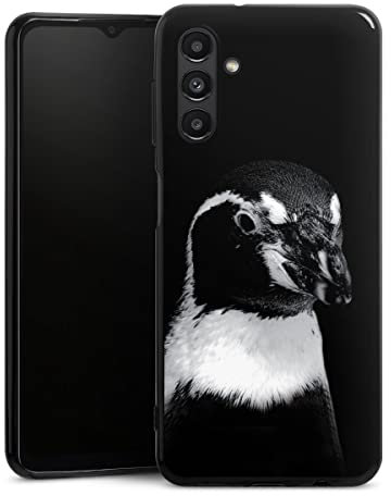 DeinDesign Slim Case extra dünn kompatibel mit Samsung Galaxy A13 5G Silikon Handyhülle schwarz Hülle Pinguin Vogel Tiere