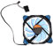 Tiuimk Ventilateur de refroidissement à LED bleue de 12 cm pour boîtier d'ordinateur de bureau – Fonctionnement silencieux, contrôle de la vitesse PWM