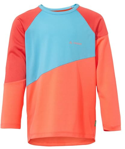 VAUDE Kids Moab LS T-Shirt - Langarmshirt für Kinder - zum Mountainbiken - sehr atmungsaktiv, Hokkaido, 158-164