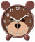 Gsycle Cartoon-Bär-Uhr, Schreibtischuhr, Batteriebetriebener Wecker, Geräuschloser Wecker, Heimdekoration Für Schlafzimmer, Schreibtisch