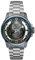 Nubeo Herren-Armbanduhr 48 mm Tranquility Automatik Limited Edition mit massivem Edelstahlarmband NB-6091, Halbmondblau, Armband
