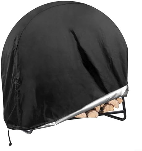 URPIZY Grande housse pour étagère à bois de chauffage, imperméable, coupe-vent, résistante aux déchirures en tissu Oxford 420D pour extérieur, jardin, terrasse