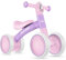 BELEEV Kinder Laufrad ab 1 Jahr, Lauflernrad für 10-24 Monate Baby, Balance Bike ohne Pedal mit 4 Rädern für Jungen und Mädchen Erstes Fahrrad, Geschenke für 1 Jahre Kleinkind