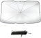 Parasol Coche Delantero, Delantero Plegable, para Sol para Coches 132cm*76cm, Plegable Parasol Paraguas Coche, con Protección UV, para MayoríA de Coches, SUV, Camiones