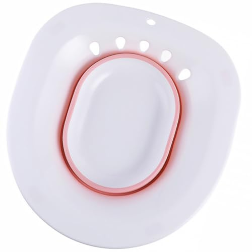 HOMOCONO Folding Bidet for Pregnant Women with Space-Saving Hook Design Pink Portable Toilet Wash Pot for Personal Hygiene and Postpartum Use