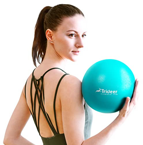 Trideer Pilates Ball - 9 Inch Core Ball with Exercise Guide for Yoga, Pilates, Balance & Stability Training
