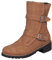 Stivaletti Donna Stivali Donna Stivali a metà Polpaccio Combat Ankle Combat con Scarpe Basse Borchiate (40,Marrone)