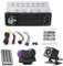Lecteur vidéo de Voiture, 4,1 Pouces HD Bluetooth Mains Libres Lecteur MP5 de Voiture Lecture vidéo Radio FM Carte mémoire AUX Télécommande USB Stereo Single Din avec Bluetooth((with Camera))