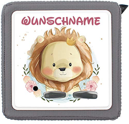 yabaduu Schutzfolie Schutzcover für Toniebox 1 passgenau selbstklebend kindgerecht Folie Zubehör für Kinder Spielzeug (Y031-44 Prinz Löwe, Mit Wunschname)