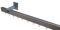 Innenlaufsystem Gardinenstange Square-LINE kantig, auf Maß - Aluminium - 100 cm 1-Lauf