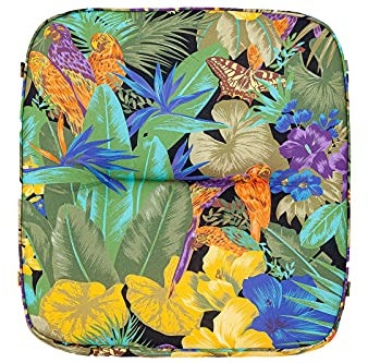 KETTtex 8194 Auflage Hocker Kreta 8194 Papagei 50x50x9 cm Sitzpolster