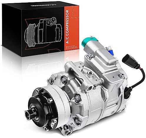 Frankberg Compressore dell'aria condizionata con frizione Benzina Compatibile con A6 4FH 4F2 4F5 A5 8T3 8F7 A4 8E2 8E5 8H7 8HE 8EC 8ED 8K5 A8 4E2 4E8 Q7 4LB 400260805, compreso l'olio preconfezionato