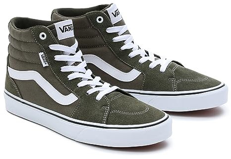 Vans Herren Filmore Hi Sneaker, Suede Canvas Grape Leaf White, 40 EU