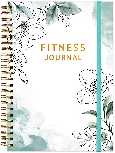 Fitness Journal for Women & Men - A5 Workout Journal/Planner Daily Exercise Log Book to Weight Loss, Gym, Muscle Gain, Bodybuilding Progress - Daily Personal Health & Wellness Tracker, Spiral-Bound,