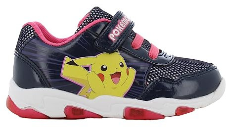 Leomil Pokémon Schuhe Mädchen Blinkschuhe Kinder 25, Ideal for Schule und Freizeit, Blau