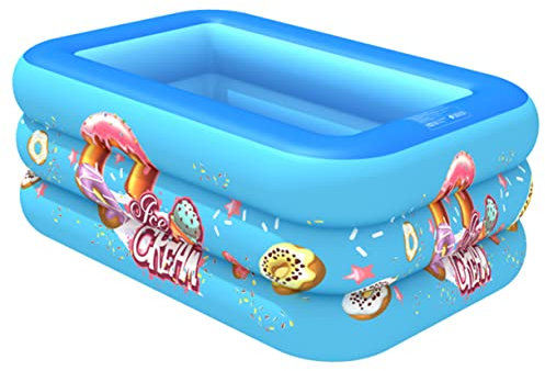 TOYANDONA 1 Pc Piscina Familiar Colchón De Agua Bañera Inflable Bañera para Bebe Bañera Hinchable Bañera para Bebé Bañera De Bebé Bañera Infantil Piscina Infantil Niño Cuadrado